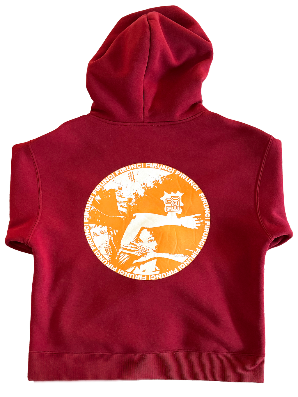 FIRUNGI RED TERRY HOODIE
