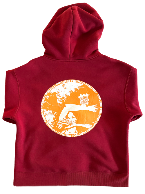 FIRUNGI RED TERRY HOODIE
