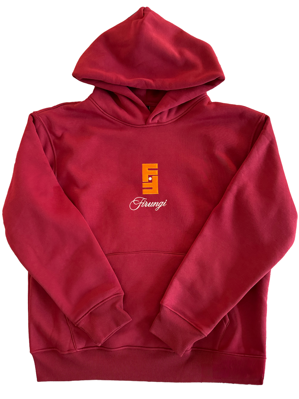FIRUNGI RED TERRY HOODIE