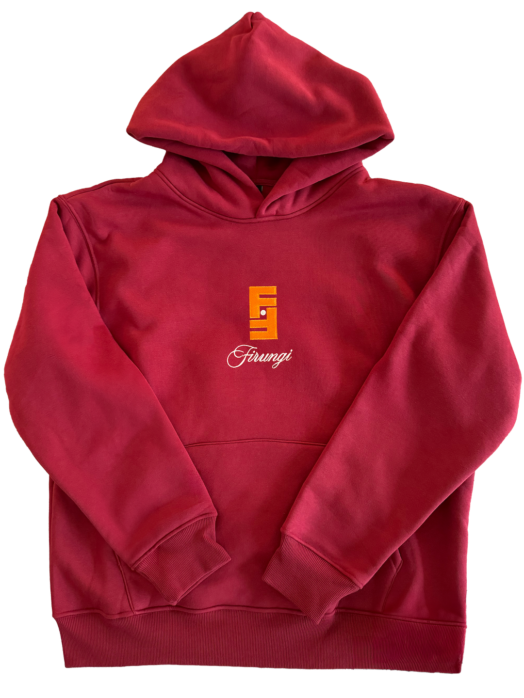 FIRUNGI RED TERRY HOODIE